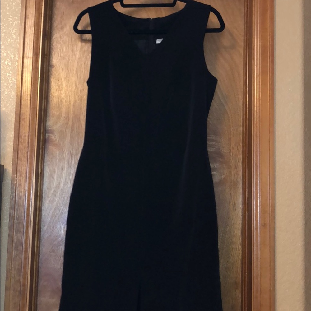Black Dress with pleat in front